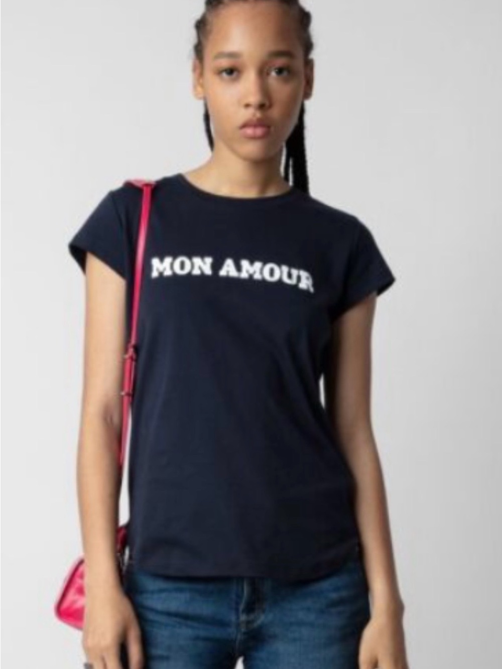 Zadig & Voltaire Mon Amour Tshirt Navy size S